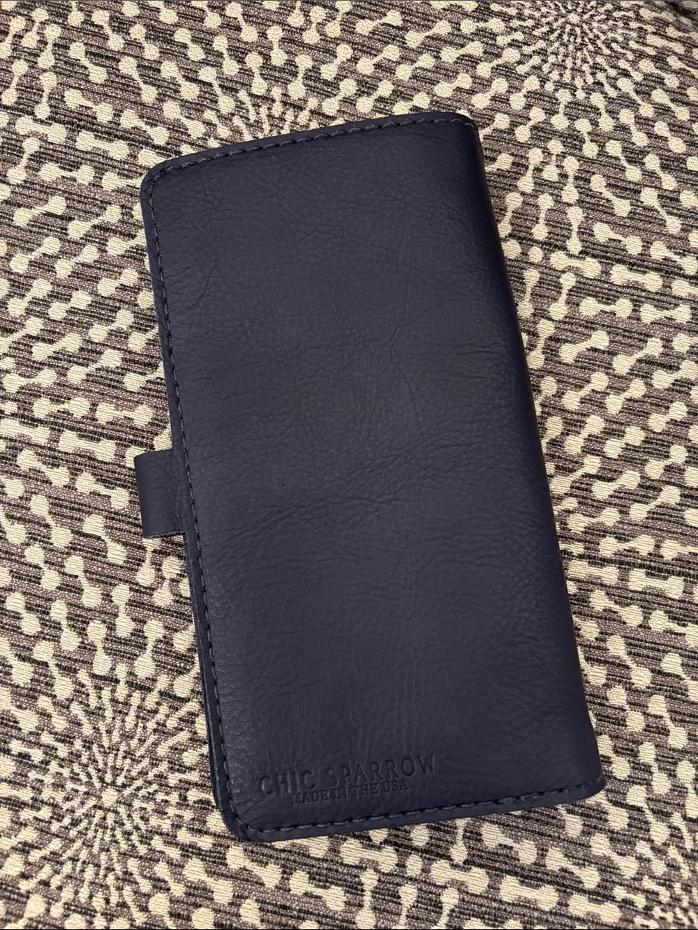Chic Sparrow Hobonichi Weeks Leather Cover  Blue Travelers Notebook Folio